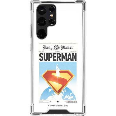 Superman 2025 Daily Planet Superman Cover Galaxy S24 Ultra Clear Case